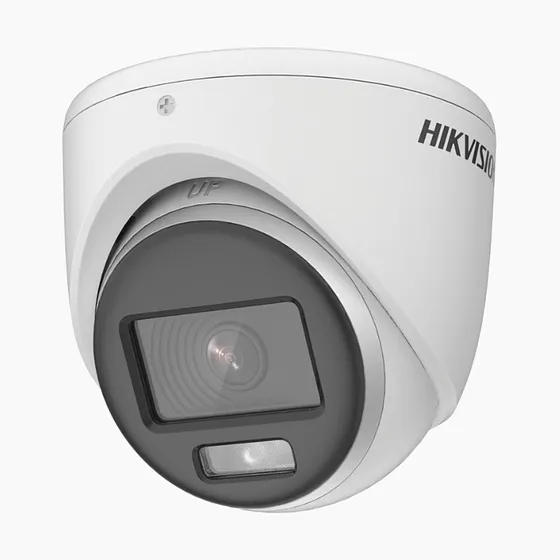 [DS-2CE70DF0T-MF(2.8mm)] Hikvision - Cámara HD Domo ColorVU 1080P [2MP] Lente 2.8mm [Metalico]
