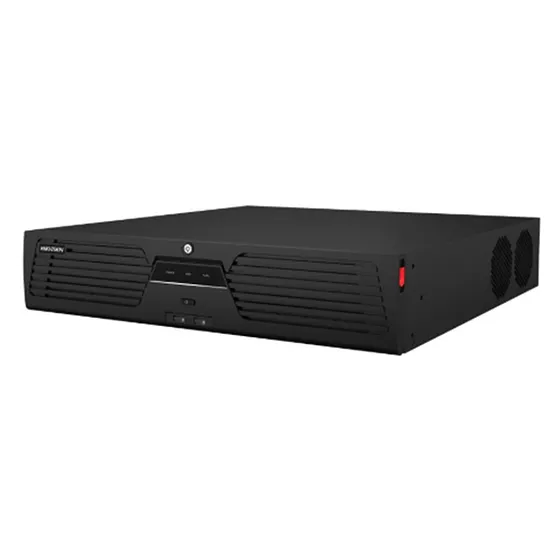 [010063] [DS-9632NI-M8(STD)] Hikvision - NVR 32 Megapixel (8K) 32 Canales IP AcuSense ANPR Conteo de Personas Heat Map 8 Bahías de Disco Duro 2 Tarjetas de Red Soporta RAID con Hot Swap 2 HDMI en 8K Soporta POS Alarmas I/O ACU
