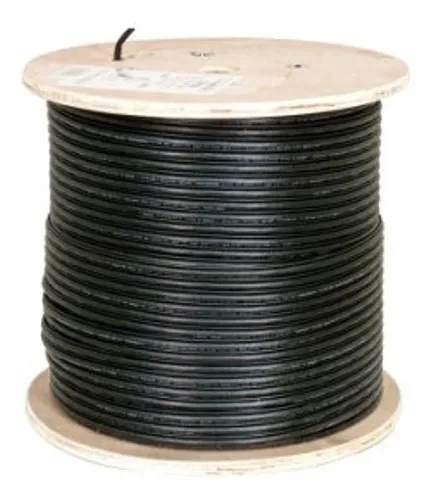 [WP-UTPC5-100OUT] Wireplus - Cable UTP CAT5e (Categoria 5e) CCA Exterior (Negro) [Caja 100 Metros]