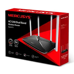 [AC12] Mercusys - Router Inalambrico WiFi Doble Banda AC1200 4 Antenas 5dBi