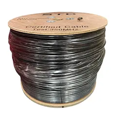[STC-CAT6EXT-305] STC- Cable UTP CAT6 (Categoria 6) CCA Exterior (Negro) [Bobina 305 Metros]