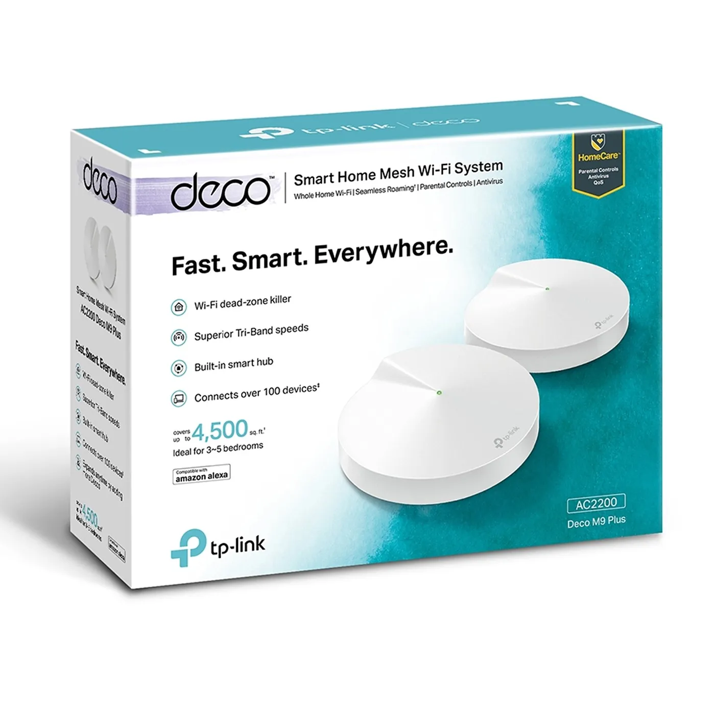 [DECO-M9-PLUS-2PACK] TP-Link - Router Inalambrico WiFi Mesh Doble Banda AC2200 [2 Unidades]