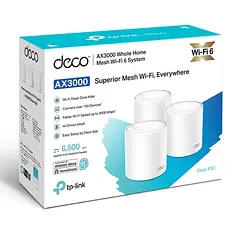 [DECO-X50-3PACK] TP-Link - Router Inalambrico WiFi Mesh Doble Banda AX3000 WiFi6 [3 Unidades]