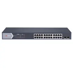 [DS-3E1526P-SI] Hikvision - Switch Administrable POE 24 Puertos a 10/100/1000 Mbps + 2 Puertos SFP 370W