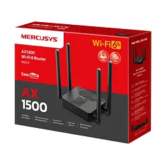 [MR62X] Mercusys - Router Inalambrico WiFi Doble Banda Gigabit AX1500 WiFi6 4 Antenas
