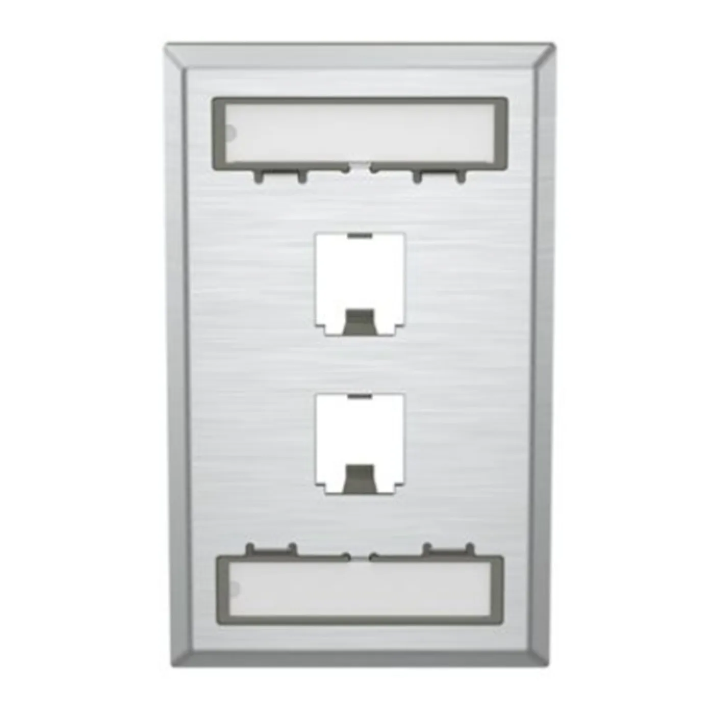 [CFPL2SY] Panduit - Placa frontal de acero inoxidable Mini-Com  2 Toma [Unidad]
