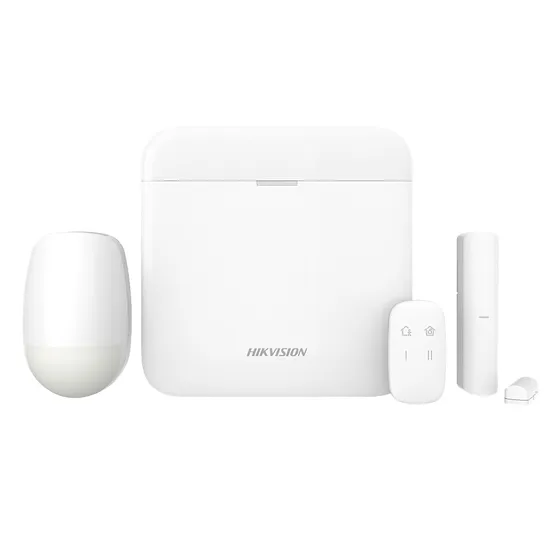 [040019] [DS-PWA64-KIT-WB] Hikvision - Kit Panel de Alarma Inalámbrico LAN + WiFi + GPRS 64 Zonas AXPRO