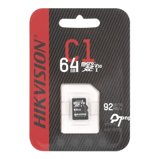 [060559] [HS-TF-C1/64G] Hikvision - Memoria Micro SD 64GB 92MB/s Clase 10 Hikstorage