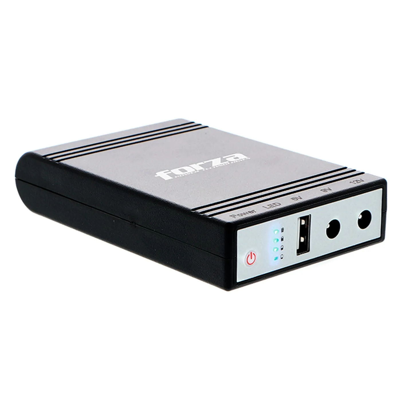 [DC-140USB] Forza - Mini UPS y Cargador Portátil de 14W Puerto USB Salidas de 5/9/12VCC