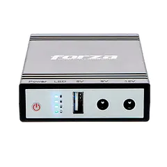 [DC-140USB] Forza - Mini UPS y Cargador Portátil de 14W Puerto USB Salidas de 5/9/12VCC