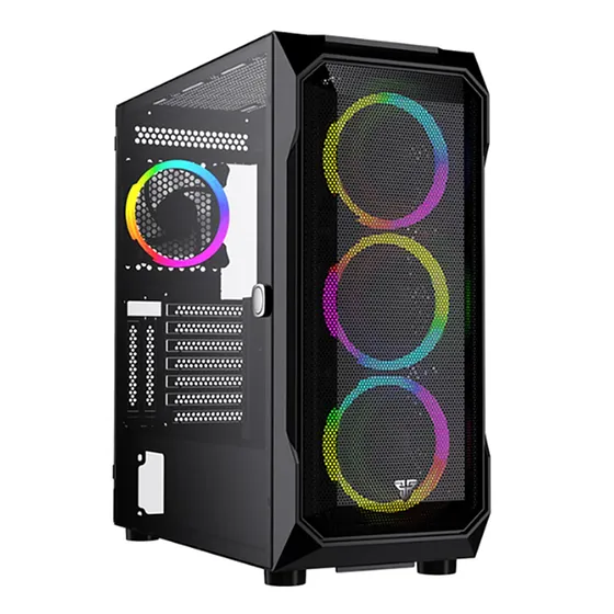 [CG81-BK] Fantech - Case  Aero XL eATX + 4 Fans [Negro]