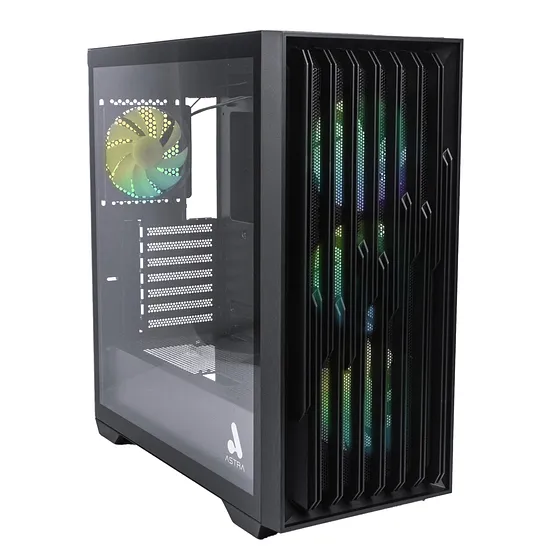 [ASC16] Astra - Case Gaming  4 FAN RGB  [Negro]