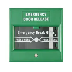 [DS-K7PEB/Green] Hikvision - Botón de Salida de EmeRGEncia Color Verde Interior NO/NC