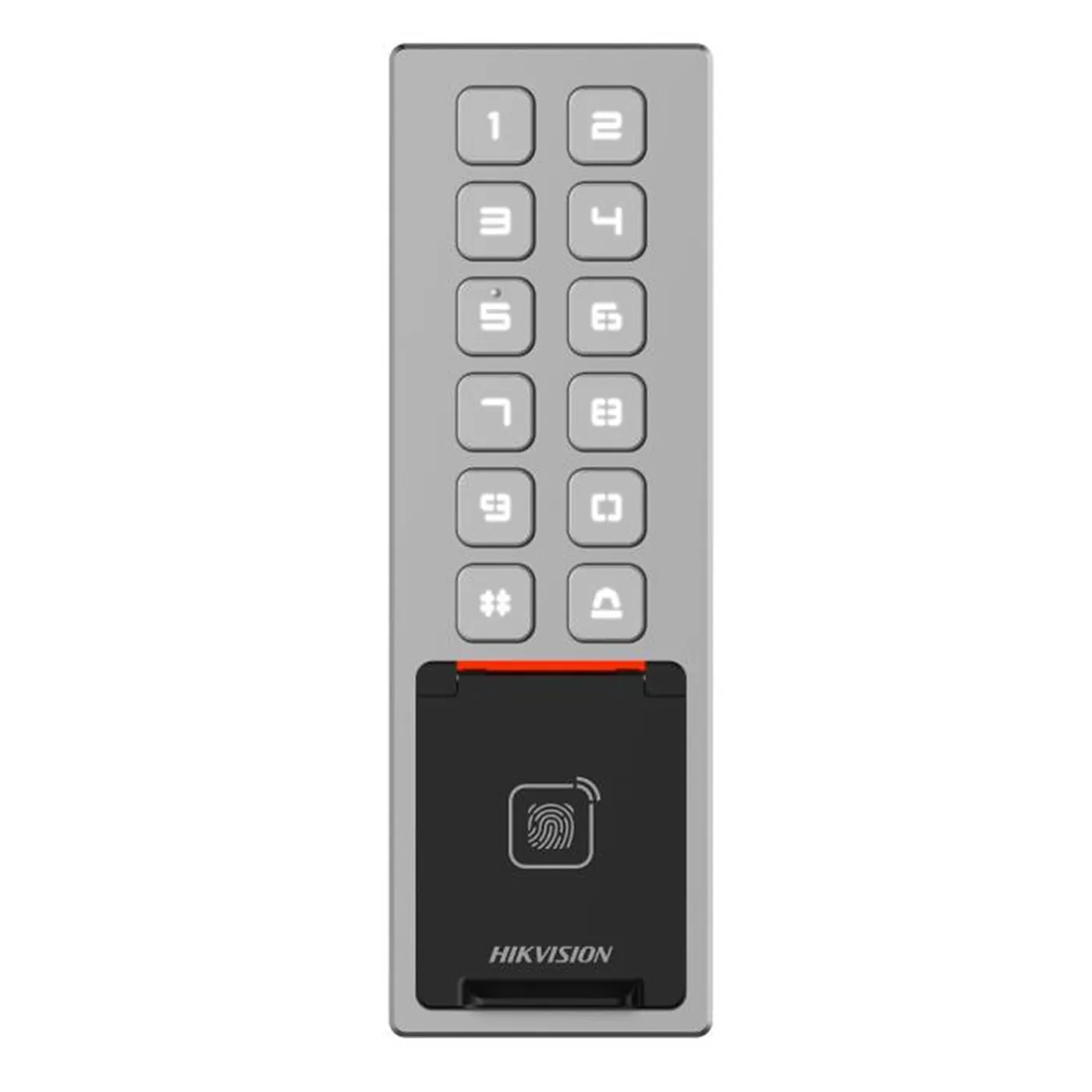 [DS-K1T805EBFWX] Hikvision - Terminal de Control de Acceso Tarjeta EM Card, Huella Digital, PIN y Bluetooth