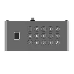 [DS-KDM9633-FKP] Hikvision - Módulo de Teclado y Huella Digital para Frente de Calle IP DS-KD9633-WBE6 Conexión USB-C 15 Botones IP65 IK07