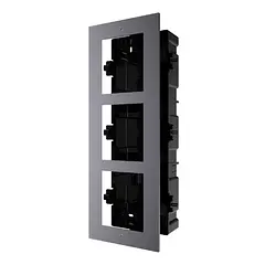 [DS-KD-ACF3] Hikvision - Soporte Para Embutir 3 Módulos Video Porteros