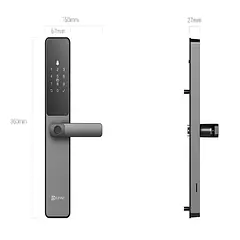 [CS-DL05-R100-WBCP-GR(M)] Ezviz - Cerradura de Cerrojo Inteligente con Conectividad Wi-Fi Directa de Alta Gama Diseñada para Hogares y Oficinas hasta 6 Formas Diferentes de Abrir