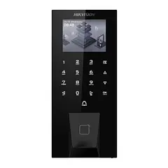 [DS-K1T807EBFWX-E1(O-STD)] Hikvision - Terminal de Control de Acceso y Asistencia PoE y WiFi con Huella Tarjeta EM PIN Exterior IP65