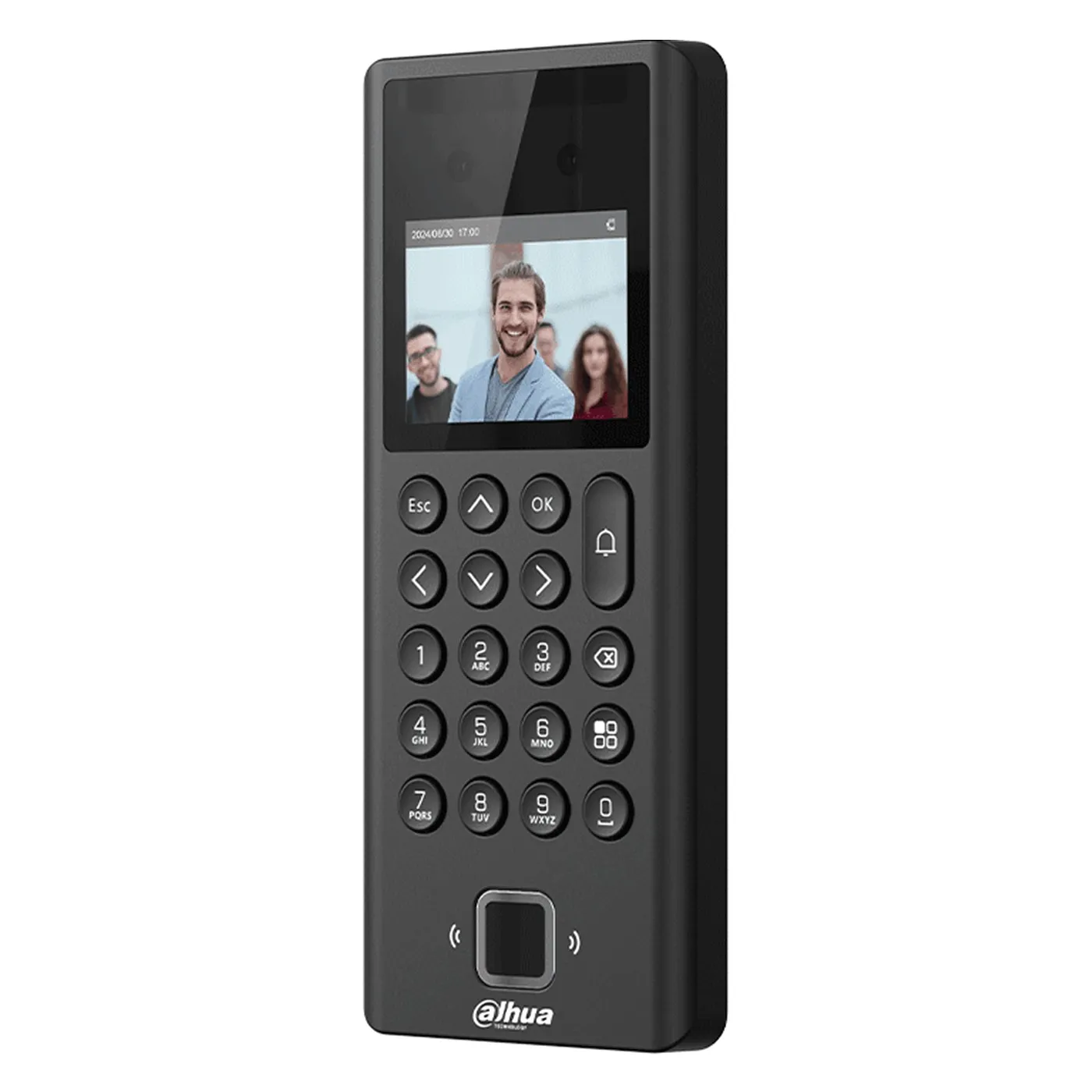 [DHI-ASI3204E-W] Dahua - Control de Acceso y Asistencia con Pantalla de 2.4" con Reconocimiento Facial (1.000 Usuarios 1.000 Claves 3.000 Tarjetas IC Mifare 3.000 Huellas 100.000 Registros) Comunicación TCP/IP y Wi-Fi para Interiores [Serie ASI3E]