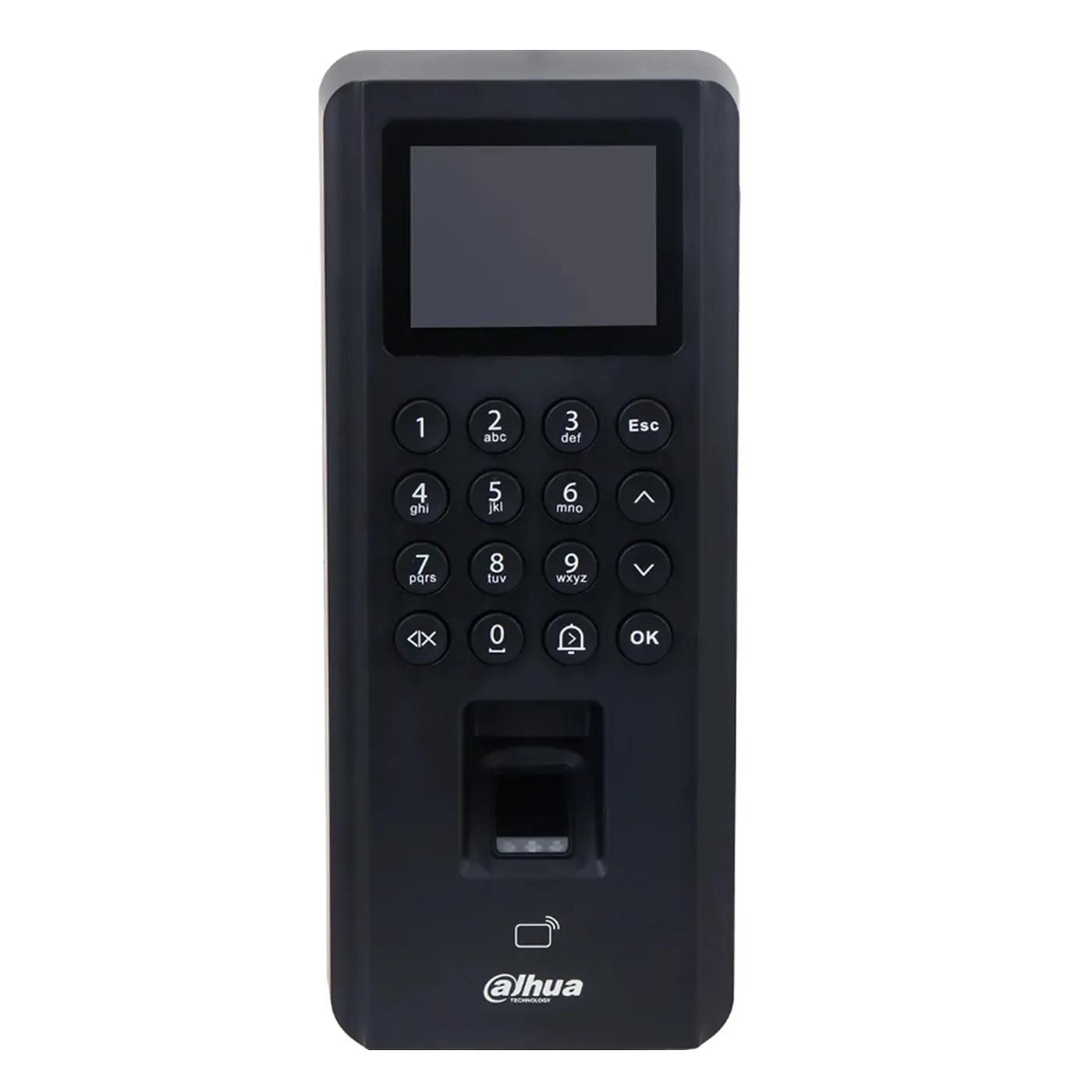 [DHI- ASI2212J-D] Dahua - Control de Acceso con Pantalla de 2.4" (5.000 Usuarios 5.000 Claves 5.000 Tarjetas ID 3.000 Huellas 100.000 Registros) Comunicación TCP/IP Registro Automático Registro P2P y DHCP para Interiores [Serie ASI2]