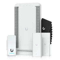 [UA-SK-Elevator] Ubiquiti - Kit de Inicio para Ascensor UniFi Access PoE para Selección de Piso hasta 18 Pisos Incluye Elevador Hub G2 Lector 2 Extensores PoE 10 Tarjetas de Acceso NDAA Cumple Interior y Exterior