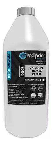 [12A-15A] Maxiprint - Polvo Toner Compatible HP Negro [Recarga] 12A 15A