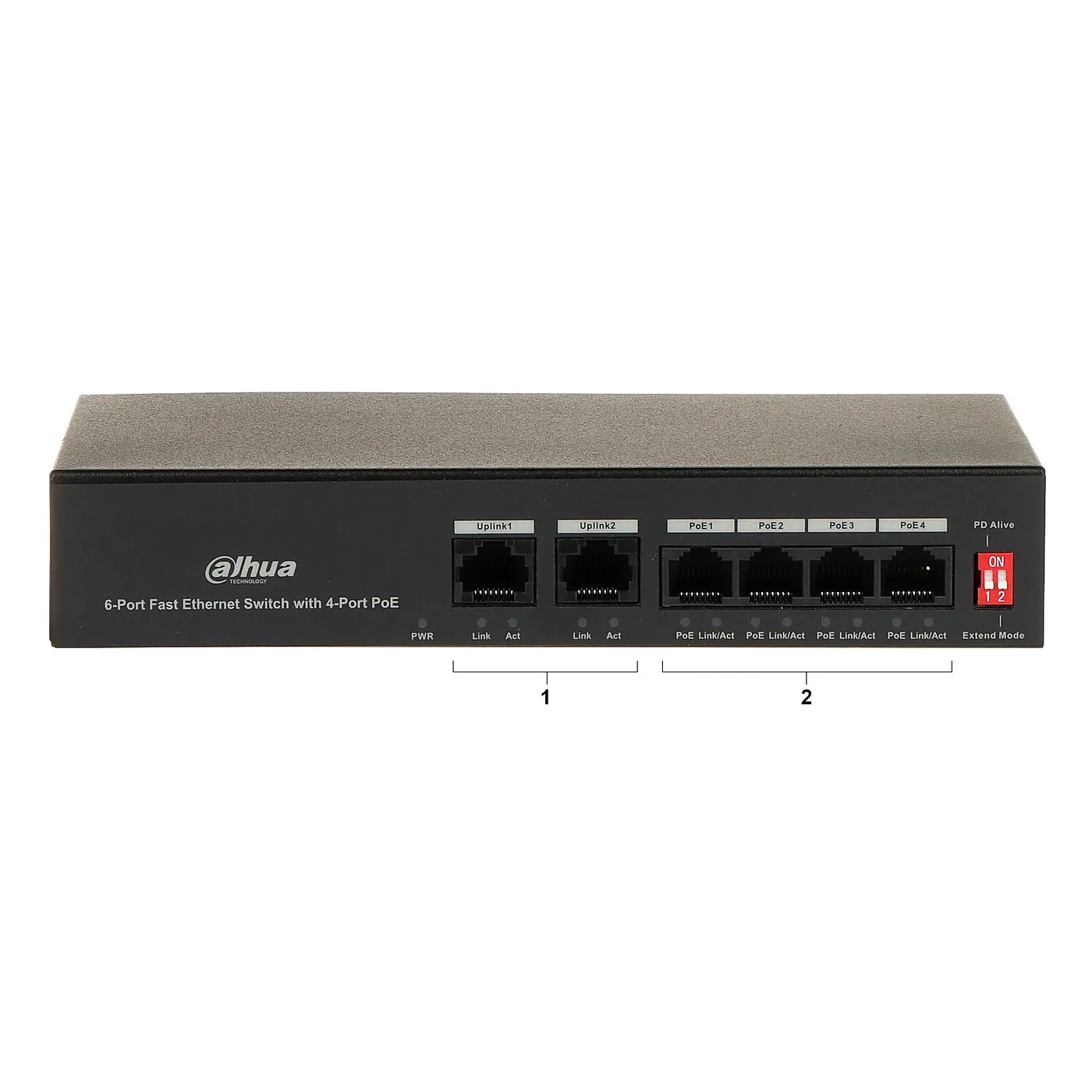 [DHI-KTP03] Dahua - Kit de Videoportero con Puerto PoE IP Monitor de 7" Frente de Calle con Camara de [2Mp] Apertura de Puerta Soporta hasta 10.000 Tarjetas (IC Mifare) [Incluye 1 x DHI-VTO2111D-P-S3 1 x DHI-VTH2621G-P 1 x DH-PFS3006-4ET-36]