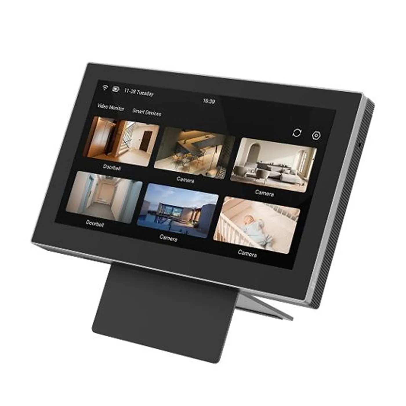 [CS-SD7-R100-1WTC] Ezviz - Monitor Inteligente con Pantalla Táctil IPS Panel de 6.97" Resolución de 1024x600 Batería de litio de 4,600 mAh