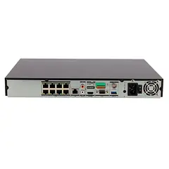 [DS-7608NXI-I2/8P/Vpro] Hikvision - NVR [32Mp] (8K) Reconocimiento Facial 8 Canales IP 8 Puertos PoE+ 2 Bahías de Disco Duro HDMI en 4K Acusense Soporta POS AcuSearch AcuSeek