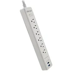 [FSP-612USBW] Forza - Regleta Protector de Voltaje 1680W [6] x NEMA 5-15R Enchufe Plano 120V/240V