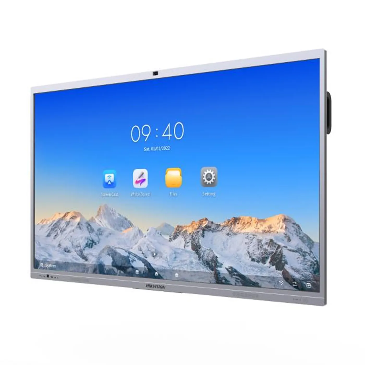 [DS-D5C65RB/B]  Hikvision - Pantalla Interactiva Tactil Ultra HD 4K 3840 × 2160 de 65" con Cámara y Microfono [Incluye Base de Pared]