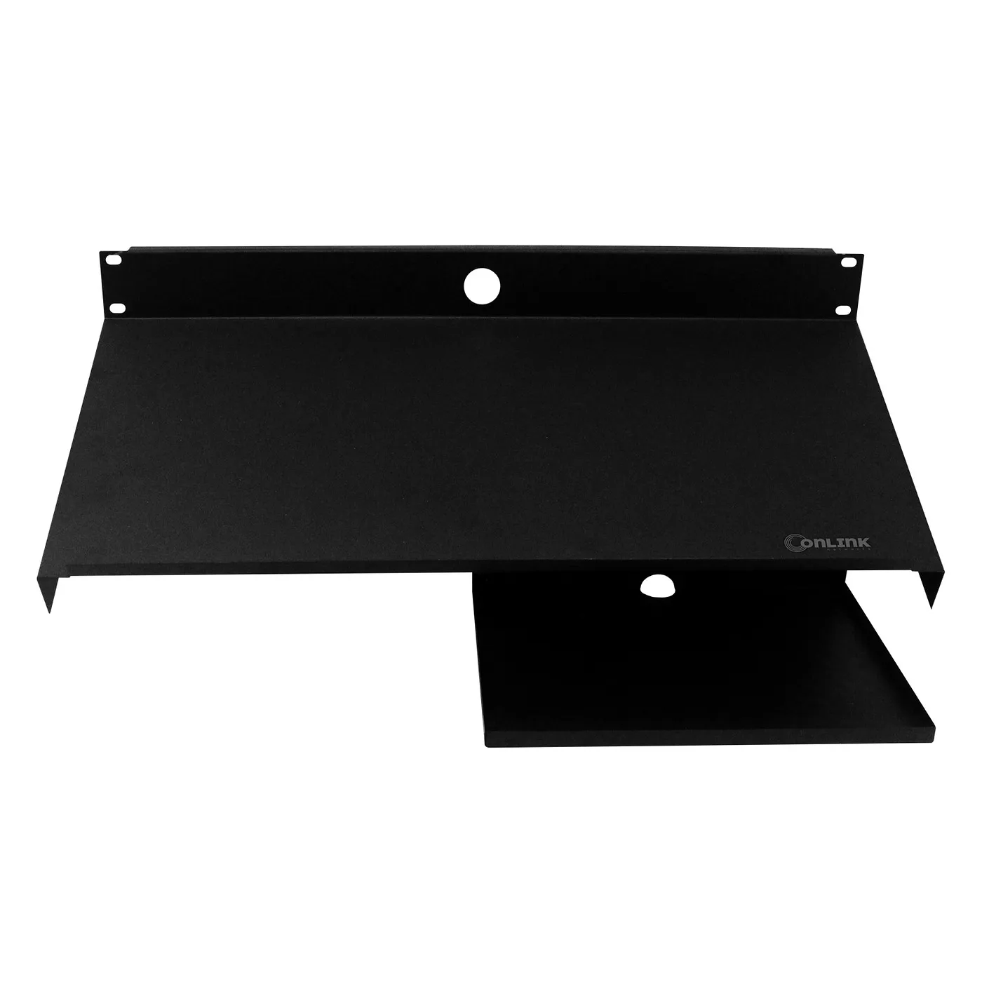 [B-TEC/MOU] Onlink - Bandeja 19" Lisa Teclado y Mouse para Montaje en Rack [Negro]