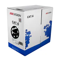 [DS-1LN6-UE-W] Hikvision - Cable UTP CAT6 (Categoria 6) 100% Cobre Interior (Blanco) [Caja 305 Metros]