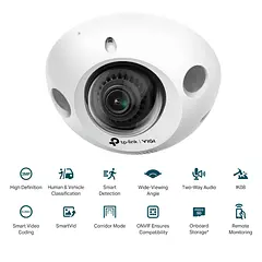[C230I-Mini-2.8] Vigi by TP-Link - Cámara IP Alta Definición [3Mp] Tipo Domo con IR con Audio [Lente 2.8mm]