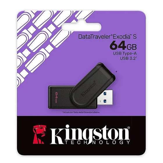 [DTXS/64GB] Kingston - Pendrive DT Exodia S 64Gb Unidad Flash USB 3.2