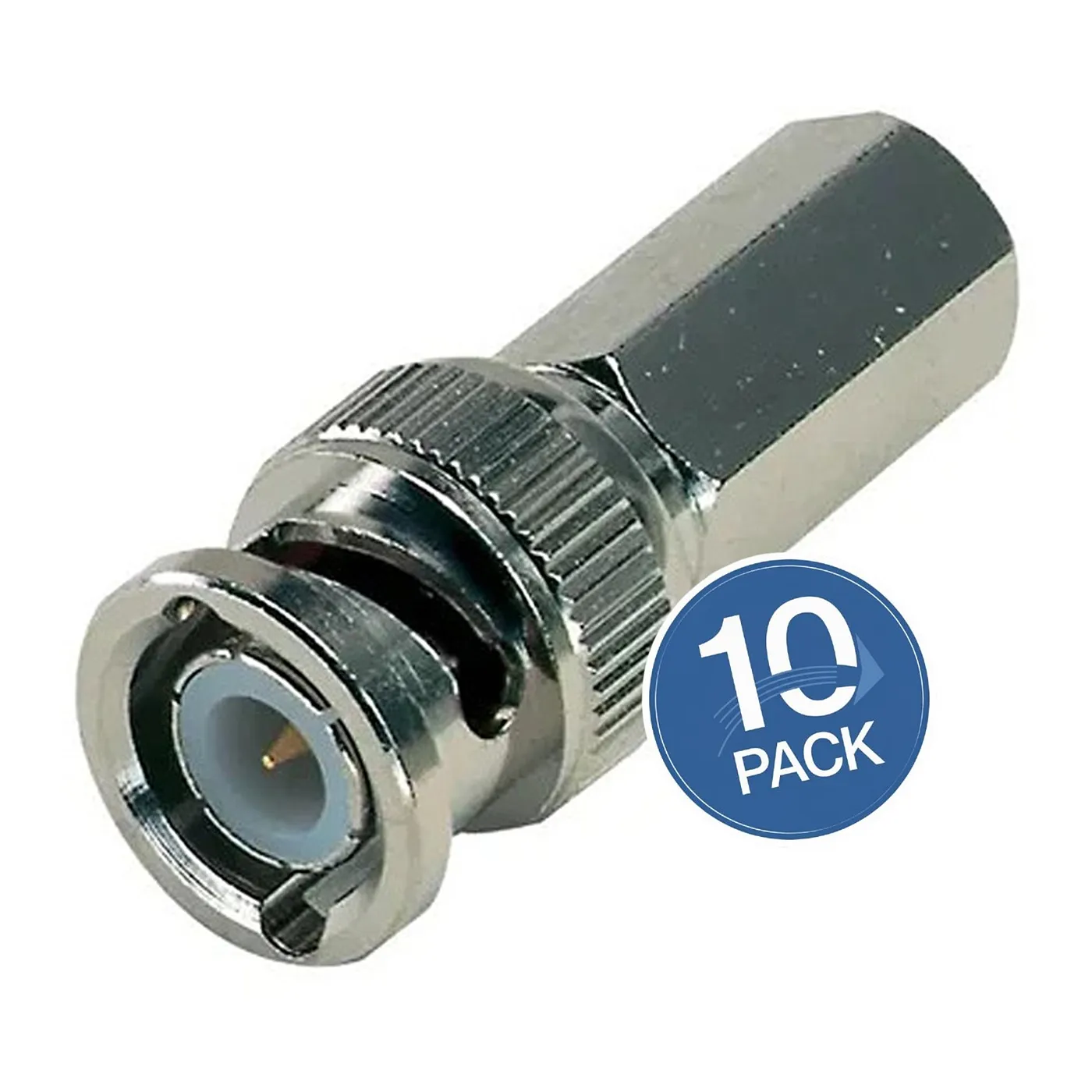 [ACC-CON-RG6-10UND] Wireplus - Conector BNC RG6 Enroscable [10 Unidades]