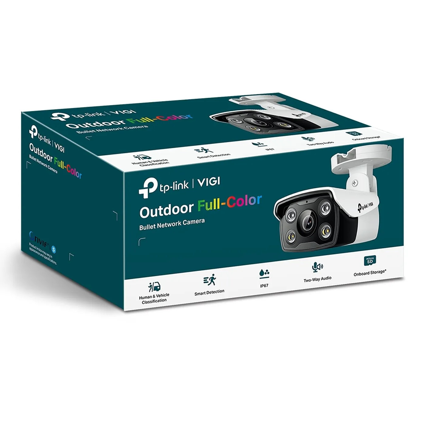 [C340-4] Vigi by TP-Link - Cámara IP Alta Definición [4Mp] Tipo Turret Full Color con Audio PoE y 12V [Lente 4mm]
