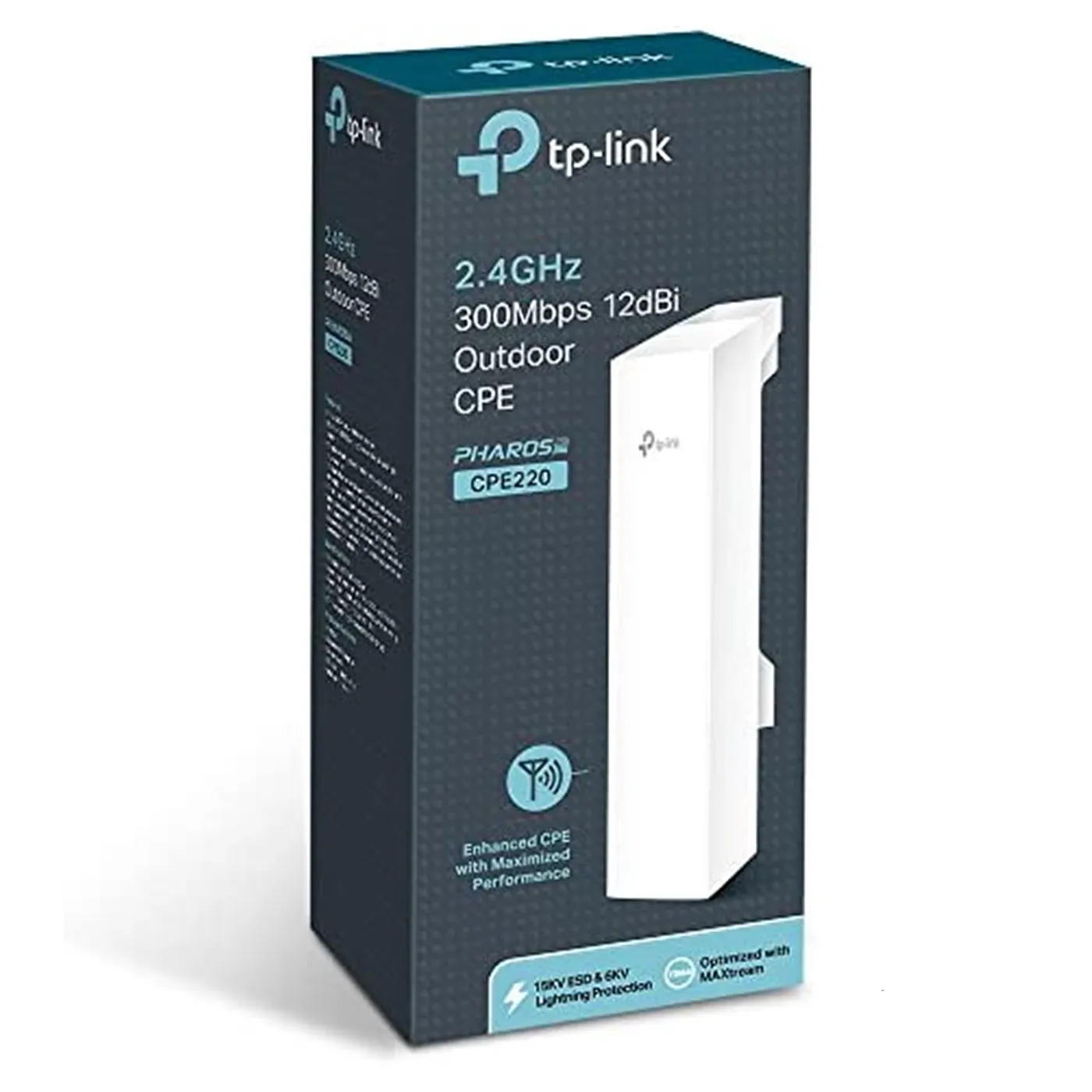 [CPE220] TP-Link - Punto de Acceso CPE Inalambrico de Exterior/Interior de 12dBi en 2.4GHz a 300Mbps