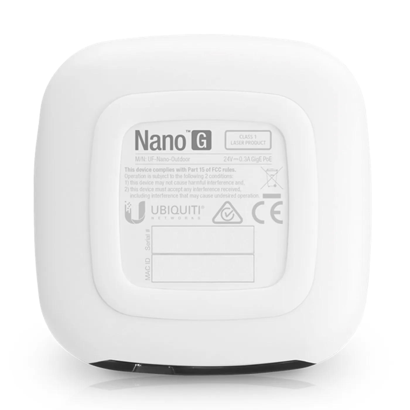 [UF-NANO] Ubiquiti - UFiber GPON ONU Unidad de Red Optica con 1 Puerto WAN GPON [SC/APC] + 1 Puerto LAN Gigabit Ethernet
