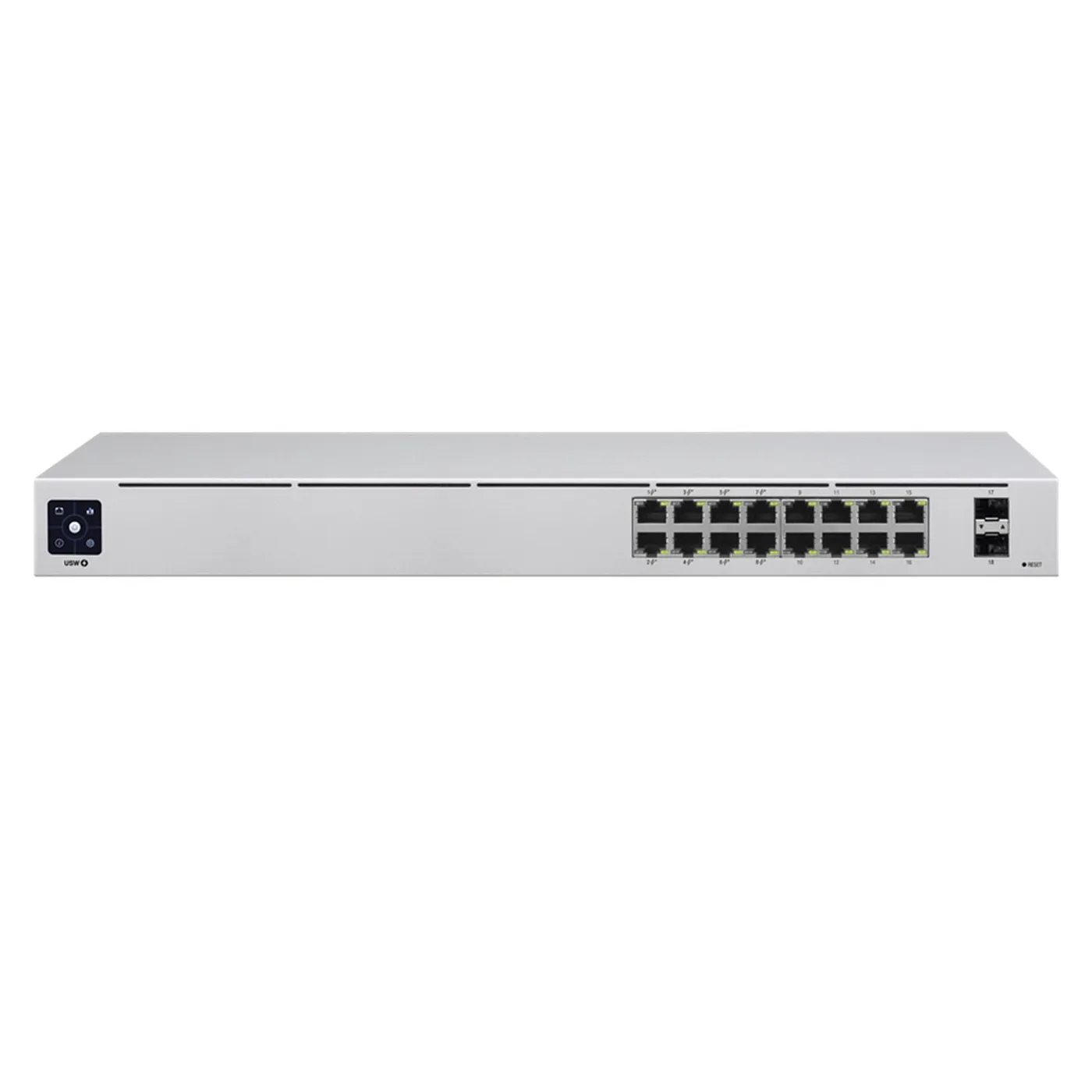 [USW-16-POE] Ubiquiti - UniFi Switch Gen2 Capa 2 de 16 Puertos [8 Puertos PoE 802.3af/at + 8 Puertos Gigabit] + 2 Puertos 1G SFP 42W