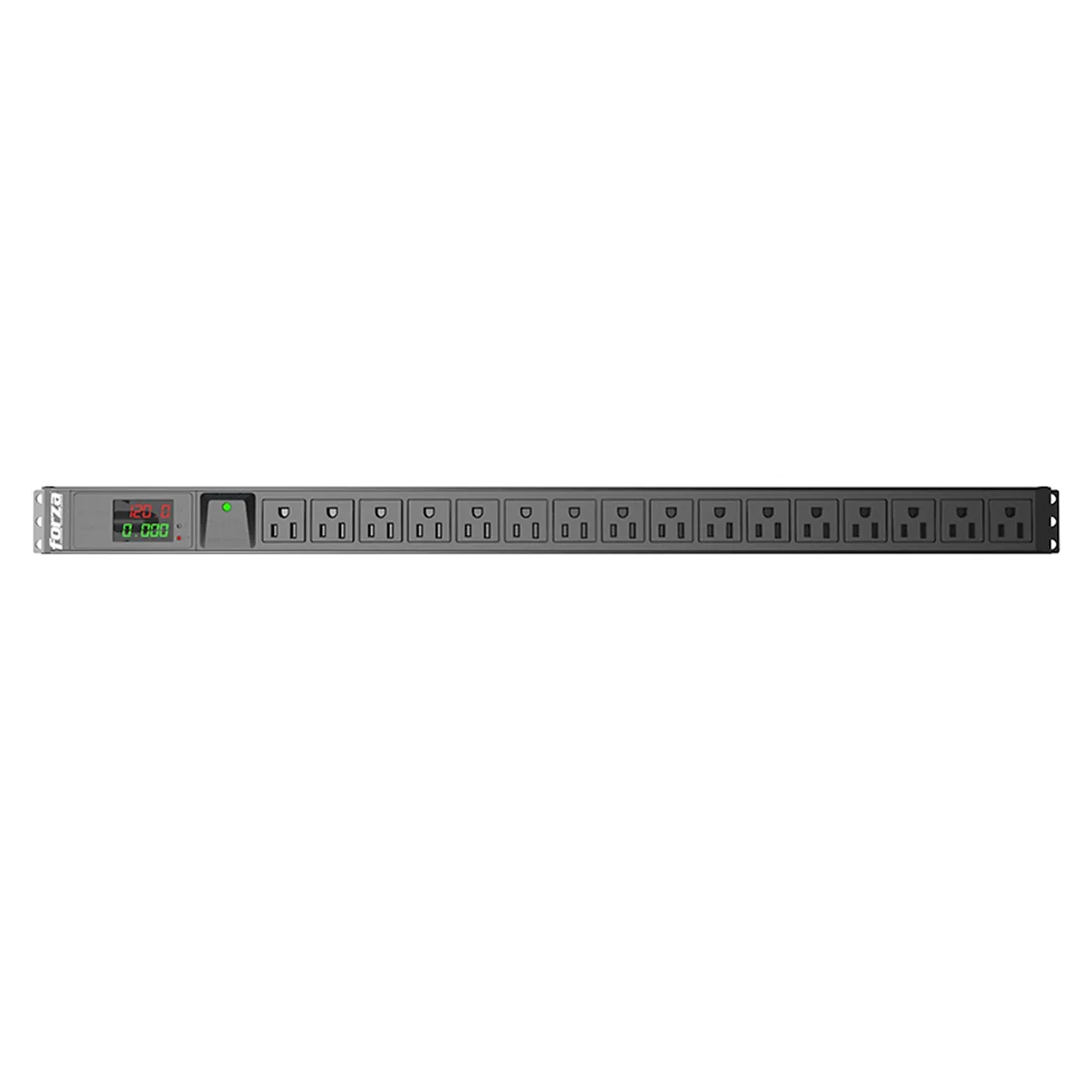 [FPD-1611M0U] Forza - Regleta Inteligente PDU para RackMedible 1800W, 16 tomas, 1U, 110V