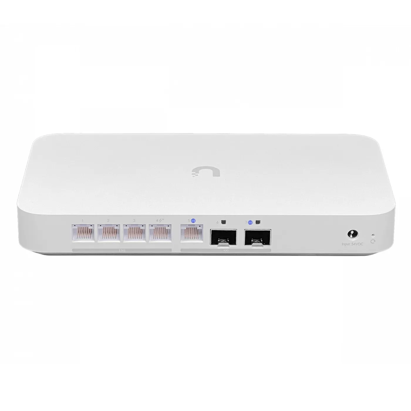 [UXG-Fiber] Ubiquiti - Router y Gateway (Todo en Uno) de 10G Diseñado para Escritorio con Switch Integrado de 4 Puertos 2.5 GbE (1) puerto WAN de 10G SFP+ (1) 10 GbE RJ45 (1) puerto LAN de 10G SFP+ Unifi