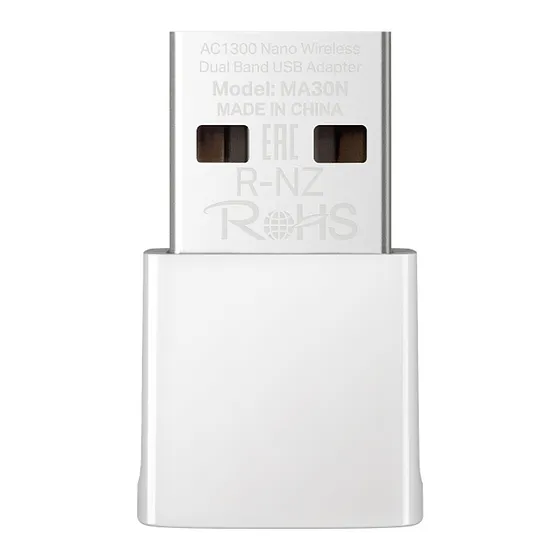 [022055] [MA30N] Mercusys - Adaptador USB Inalambrico WiFi Doble Banda Nano AC1300