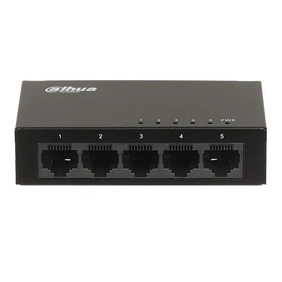 [021797] [DH-PFS3005-5GT] Dahua - Switch para Escritorio con 5 Puertos (Gigabit) Carcasa Metalica [No Administrable]