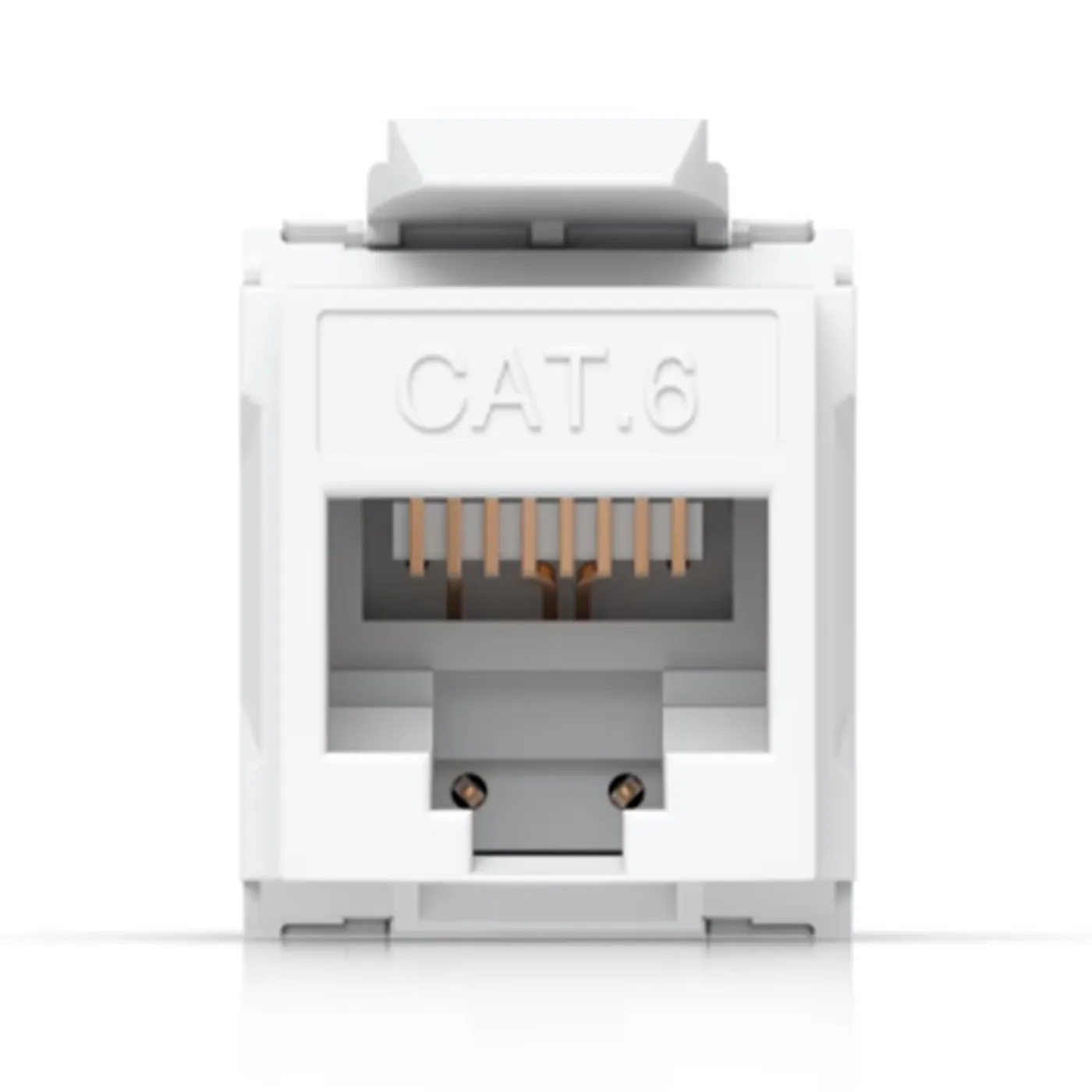 [UACC-Keystone-Jack-C6] Ubiquiti - Conector Keystone Jack Coupler Cat6 (Categoria 6) de Policarbonato [Blanco] [12 Unidades]