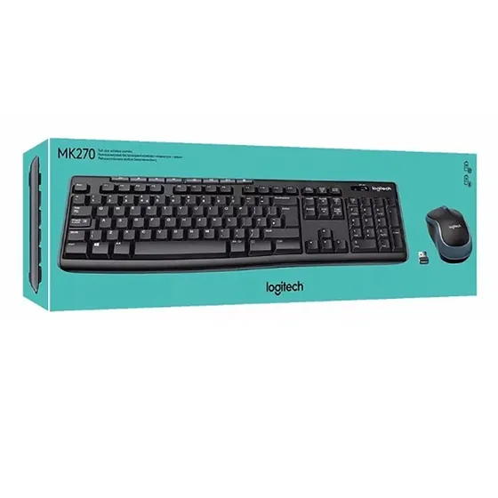 [060393] [MK270-BLACK/GREY] Logitech - Combo Teclado y Mouse Inalambrico [Español] [Negro/Gris]