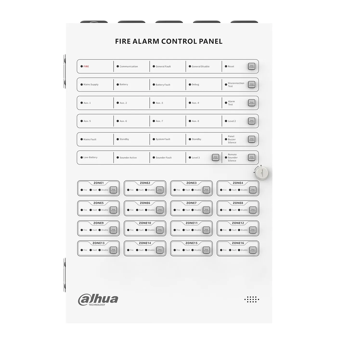 [DHI-HY-C102-16] Dahua - Panel de Control de Alarma Contra Incendios Convencional de 16 Zonas Interfaz Ethernet Interfaz RS-485 Registro de Eventos Históricos Alimentación principal de 90 VCA a 270 VCA Soporte de Plataforma Cloud... [Convencional]