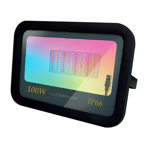[050618] [RP100RGB] Lucerna - Reflector LED Compacto 100W RGB 12000lm [Negro]
