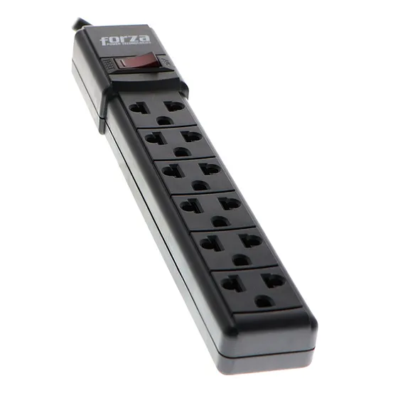 [060663] [PS-001B] Forza - Regleta de Alimentacion de 2200W [6] NEMA Universal 120V/240V