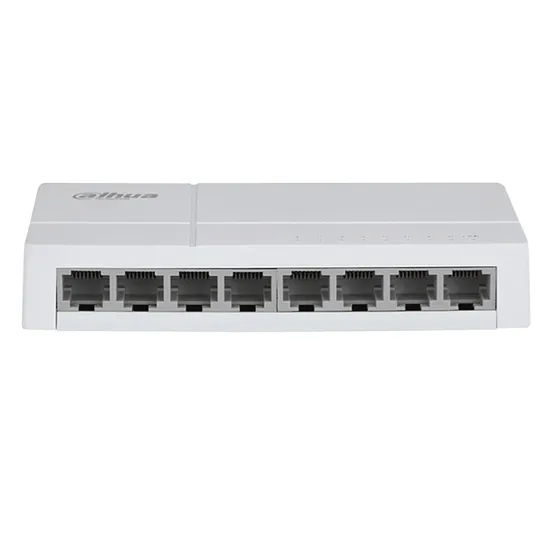 [DH-SF1008L] Dahua - Switch para Escritorio con 8 Puertos (10/100 Mbps) Carcasa Plástica [No Administrable]